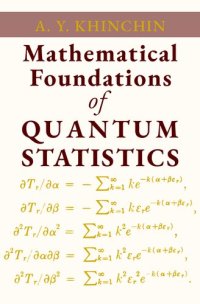 cover of the book Mathematical Foundations of Quantum Statistics