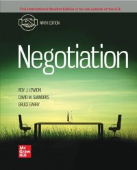 cover of the book Negotiation ISE