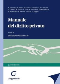 cover of the book Manuale del diritto privato