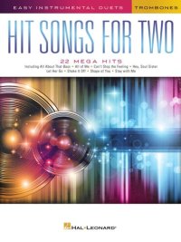 cover of the book Hit Songs for Two Trombones--Easy Instrumental Duets