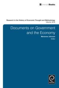 cover of the book Research in the History of Economic Thought and Methodology : Documents on Government and the Economy