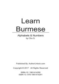 cover of the book Learn Burmese Alphabets & Numbers