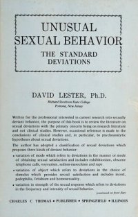 cover of the book Unusual Sexual Behavior: The Standard Deviations