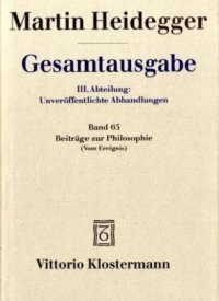 cover of the book Beiträge zur Philosophie (Vom Ereignis) (1936-1938)