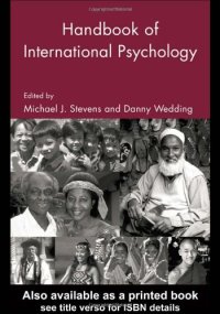 cover of the book The Handbook of International Psychology