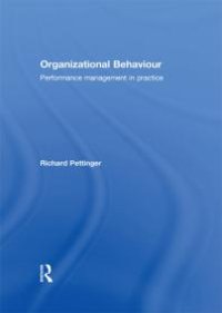 cover of the book Organizational Behaviour : Performance Management in Practice