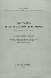 cover of the book Intavulare. Tables de chansonniers romans