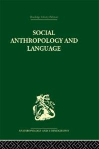 cover of the book Social Anthropology and Language