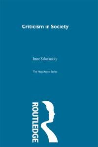 cover of the book Criticism in Society