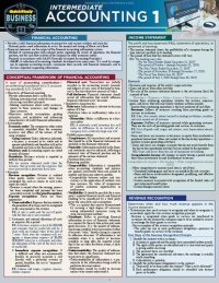 cover of the book Intermediate Accounting 1 (Quickstudy Reference Guide)