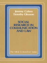 cover of the book Social Research in Communication and Law