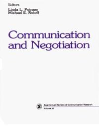 cover of the book Communication and Negotiation