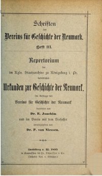 cover of the book Schriften des Vereins für Geschichte der Neumark