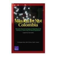 cover of the book Mexico Is Not Colombia : Alternative Historical Analogies for Responding to the Challenge of Violent Drug-Trafficking Organizations, Supporting Case Studies