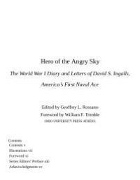 cover of the book Hero of the Angry Sky : The World War I Diary and Letters of David S. Ingalls, America's First Naval Ace