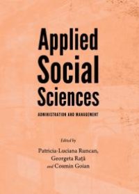 cover of the book Applied Social Sciences : Administration and Management