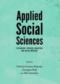 cover of the book Applied Social Sciences : Psychology, Physical Education and Social Medicine