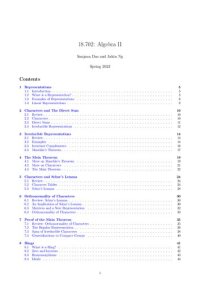 cover of the book Algebra II: Lecture Notes