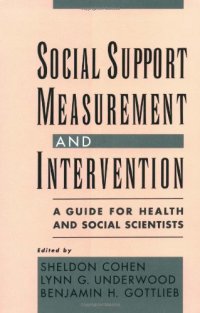 cover of the book Social Support Measurement and Intervention: A Guide for Health and Social Scientists