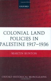 cover of the book Colonial Land Policies in Palestine 1917-1936 