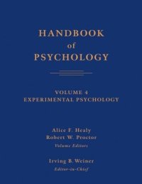 cover of the book Handbook of Psychology, Experimental Psychology