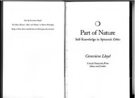 cover of the book Part of Nature: Self-Knowledge in Spinoza's Ethics