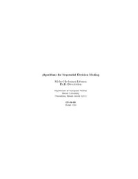 cover of the book Algorithms for Sequential Decision Making