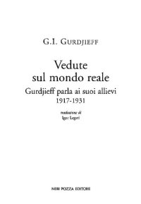 cover of the book Vedute sul mondo reale. Gurdjieff parla agli allievi 1917-1931