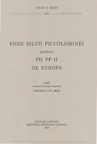 cover of the book Enee Silvii Piccolominei postea Pii pp. II de Europa