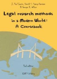 cover of the book Legal Research Methods in a Modern World : A Coursebook