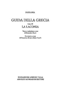 cover of the book Guida alla Grecia. Libro III. La Laconia