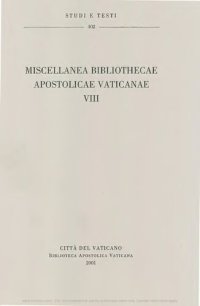 cover of the book Miscellanea Bibliothecae Apostolicae Vaticanae