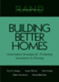 cover of the book Building Better Homes : Government Strategies for Promoting Innovation in Housing