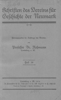 cover of the book Schriften des Vereins für Geschichte der Neumark