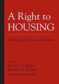 cover of the book A Right to Housing : Foundation for a New Social Agenda