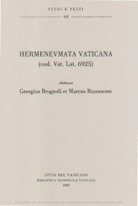 cover of the book Hermeneumata vaticana (cod. vat. lat. 6925)