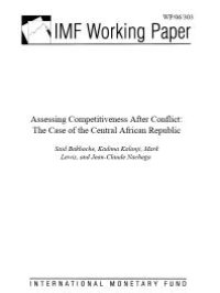 cover of the book Assessing Competitiveness After Conflict : The Case of the Central African Republic