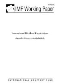 cover of the book International Dividend Repatriations