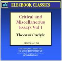 cover of the book Critical and Miscellaneous Essays