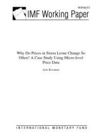 cover of the book Why Do Prices in Sierra Leone Change So Often? A Case Study Using Micro-level Price Data