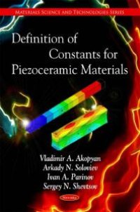 cover of the book Definition of Constants for Piezoceramic Materials