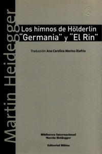 cover of the book Los himnos de Hölderlin "Germania" y "El Rin"