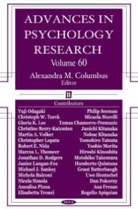 cover of the book Advances in Psychology Research, Volume 60