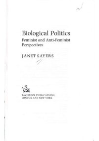 cover of the book Biological politics : feminist and anti-feminist perspectives