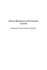 cover of the book African Businesses and Economic Growth