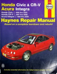 cover of the book Honda Civic & CR-V, Acura Integra Haynes Automotive Repair Manual