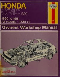 cover of the book Haynes Honda Civic Owners Workshop Manual