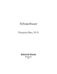 cover of the book Schopenhauer