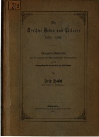 cover of the book Der Deutsche Orden und Littauen [Litauen] 1370 - 1386