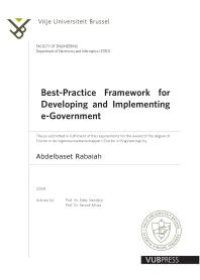 cover of the book Best-Practice Framework for Developing and Implementing E-Government